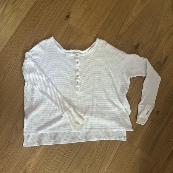 White Henley T-Shirt  from Offline by Aerie - Picture 1 of 4